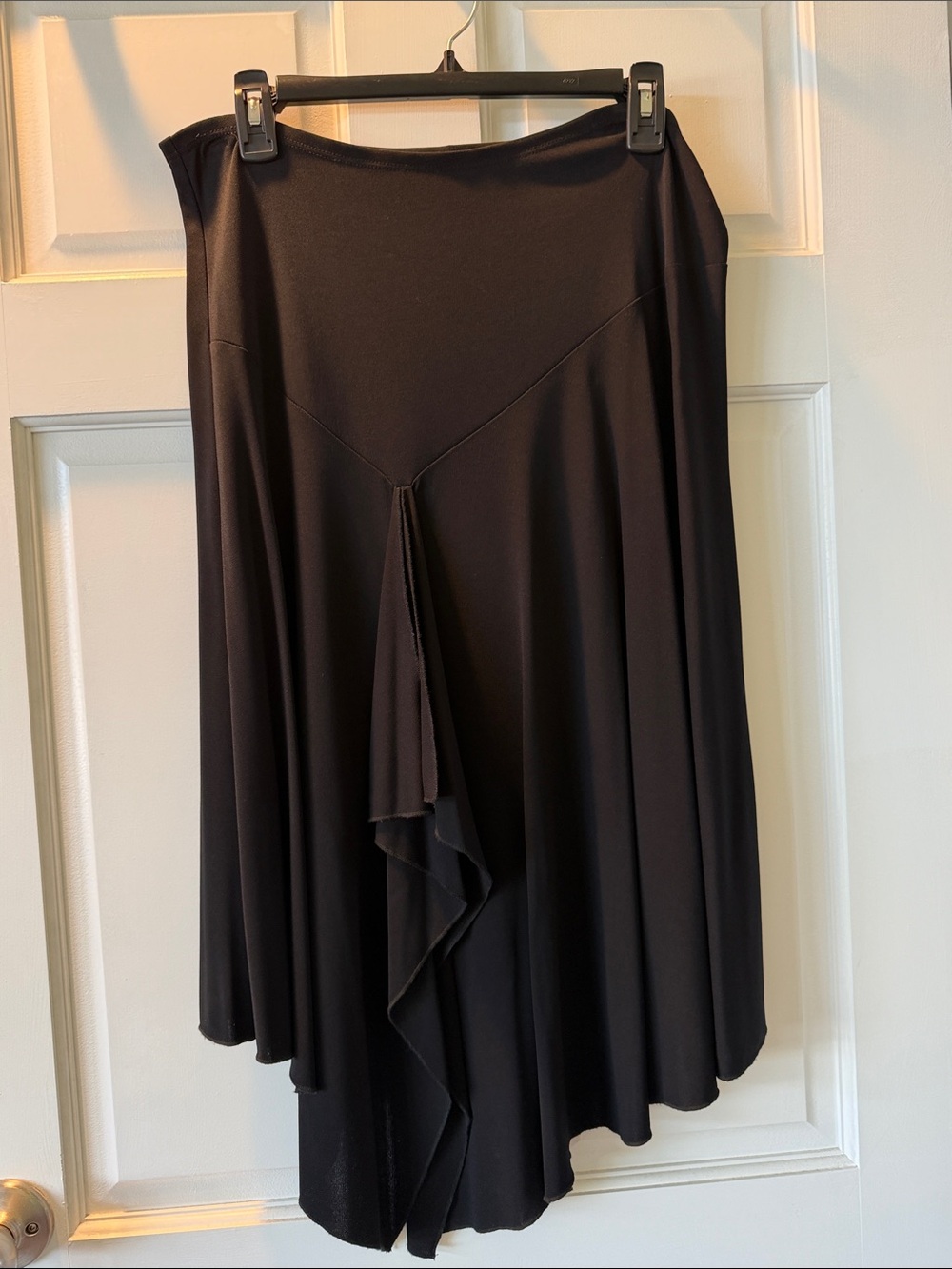 Karen Kane Black Flowing Hankerchief Skirt